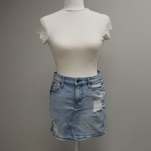Mini jean skirt
